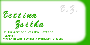 bettina zsilka business card